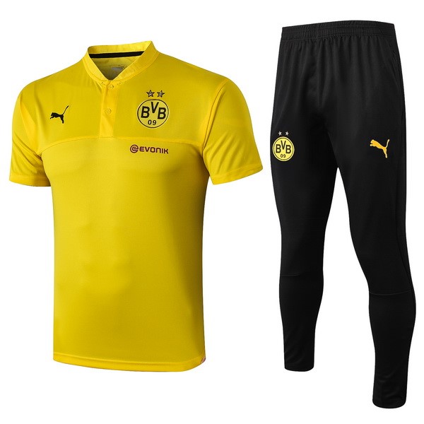 Polo Conjunto Completo Borussia Dortmund 2019 2020 Amarillo Negro